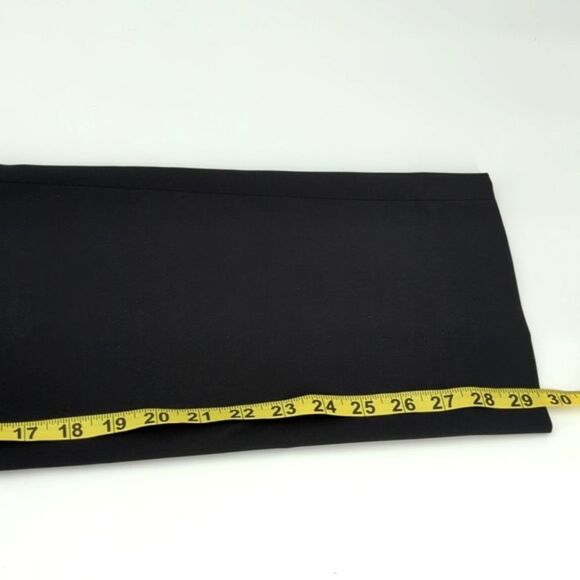 Liz Claiborne Black Straight Leg Mid Rise Office Work Pants Size 32/30-14 - Picture 8 of 9